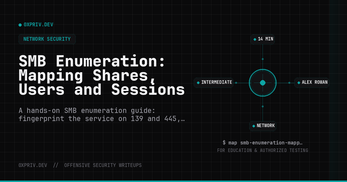 SMB Enumeration: Mapping Shares, Users and Sessions